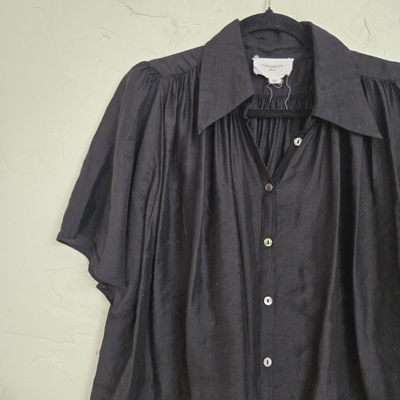 Tuckernuck Pomander Place Flowy Black Clemens Top, L - Picture 4 of 12